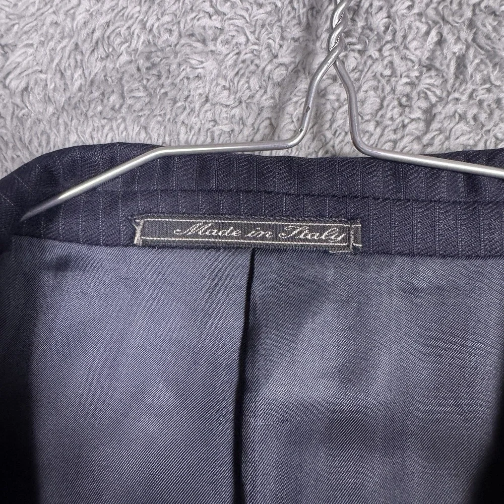 Corneliani Blazer Mens EU 54R US 44R Italy Super 150s Virgin Wool Pinstripe